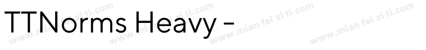 TTNorms Heavy 常规字体转换